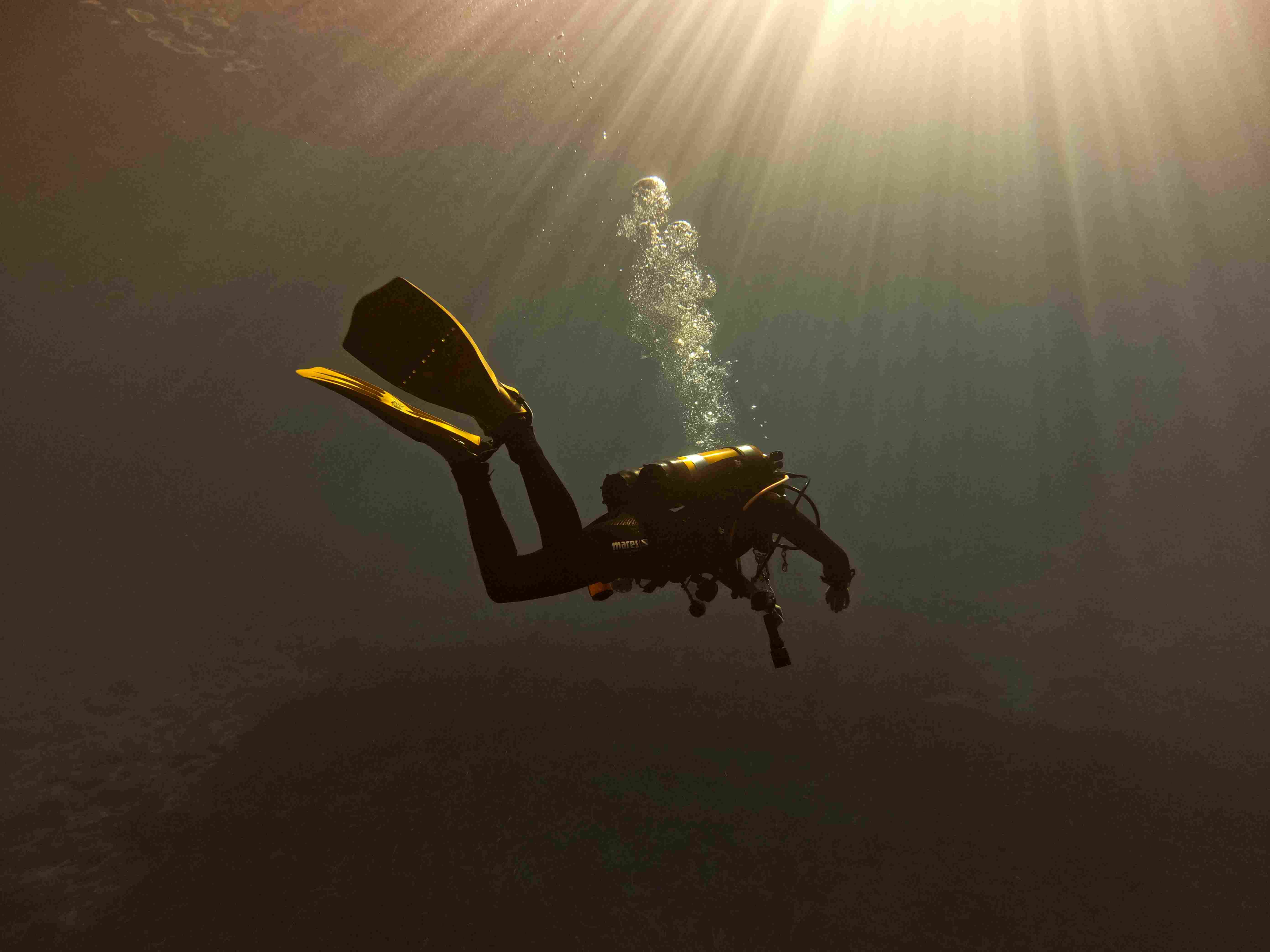 Egyptian Red Sea coastline near diving departure point